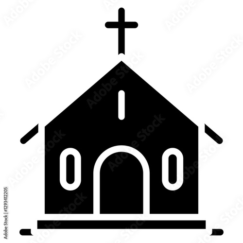 Chapel Windows Vector Icon