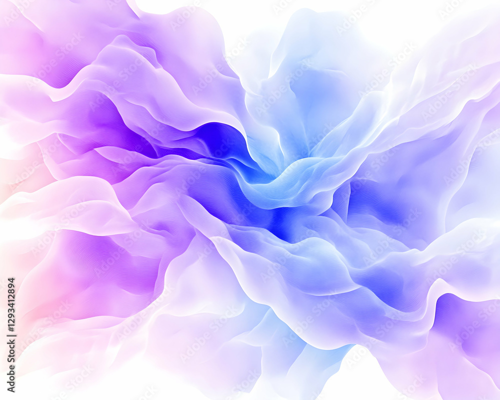 Obraz premium Abstract flowing fabrics, soft colors, smooth texture, digital art, wallpaper, poster, background