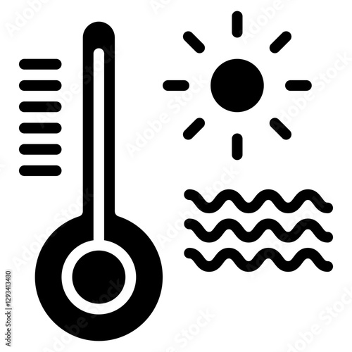 Heatwave Vector Icon
