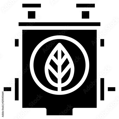 Biofuel Engine Vector Icon
