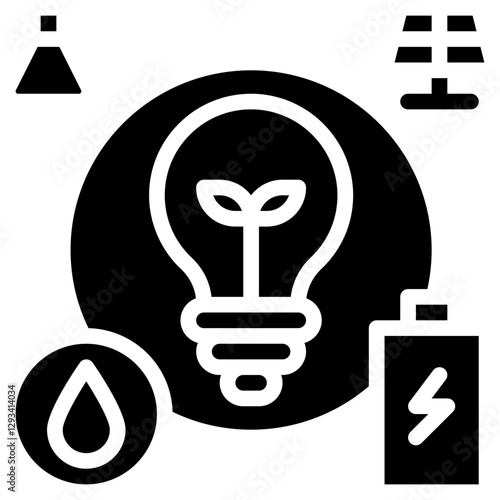 Energy Grid Control Vector Icon