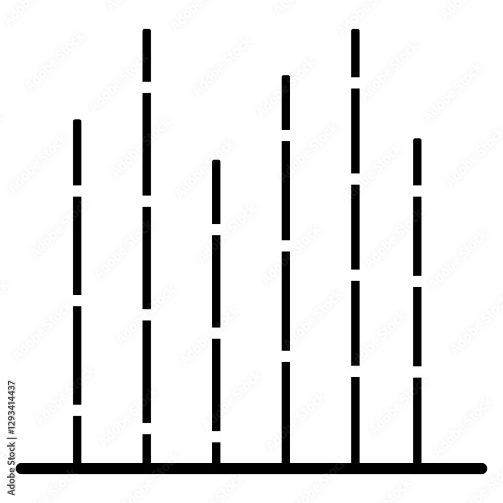 Obraz premium Bamboo Forest Vector Icon