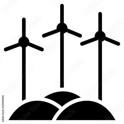 Wind Farm Vector Icon