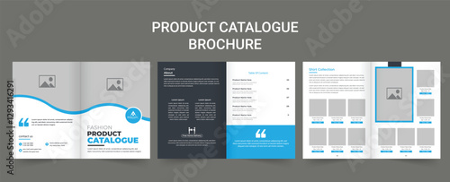 Modern Interior Design Portfolio Layout Template, Interior Design Magazine Layout for Home Decoration. Multipurpose Product catalog design, company furniture product catalog