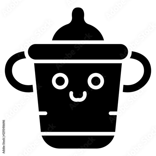 Baby Cup Vector Icon