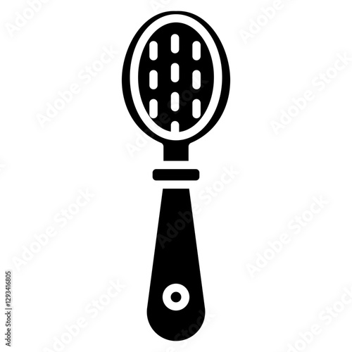 Baby Hairbrush Vector Icon