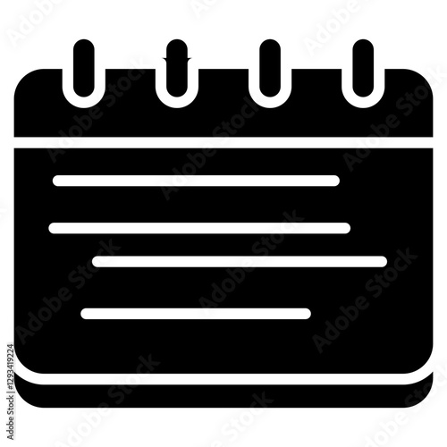 Academic Calendar Vector Icon