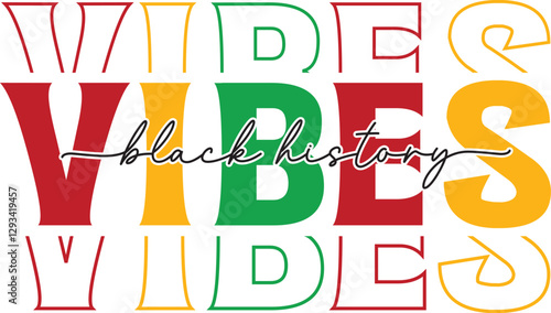 black history month svg design
