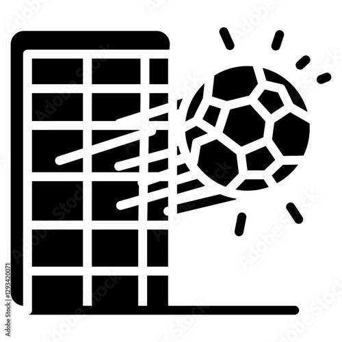 Soccer Crossbar Hit Vector Icon