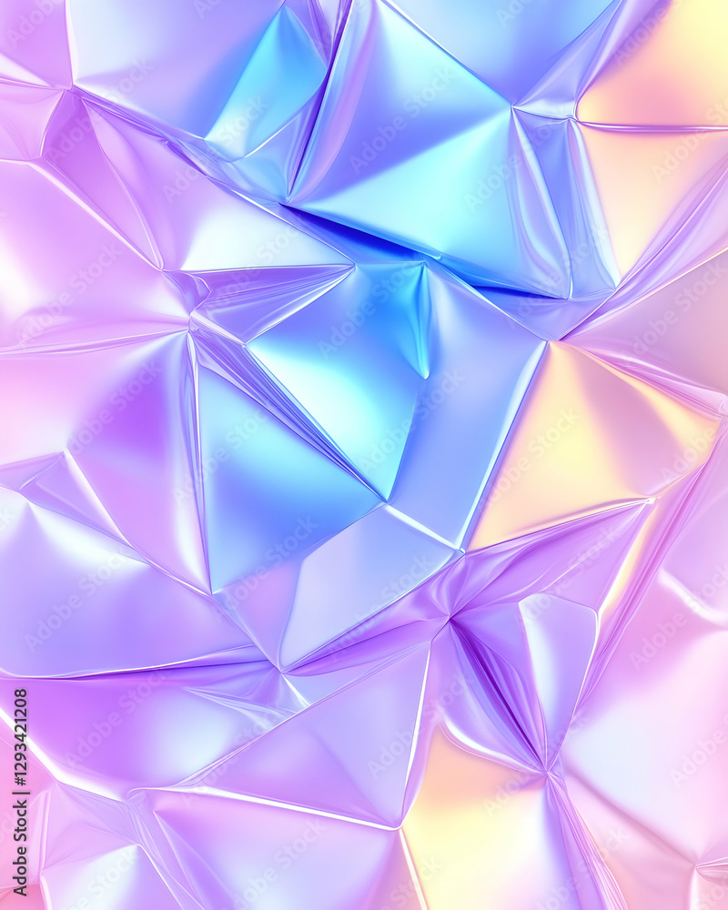 Abstract holographic geometric shapes Abstract holographic geometric shapes