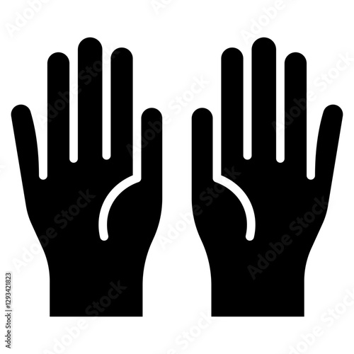 Surgical Gloves Vector Icon