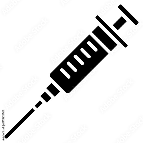 Vaccine Syringe Vector Icon