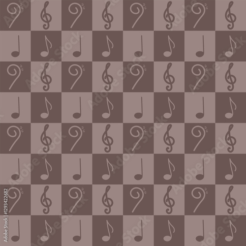 brown music pattern