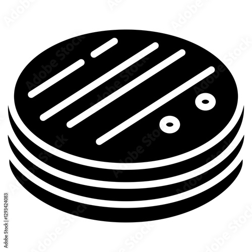 Chapati Vector Icon