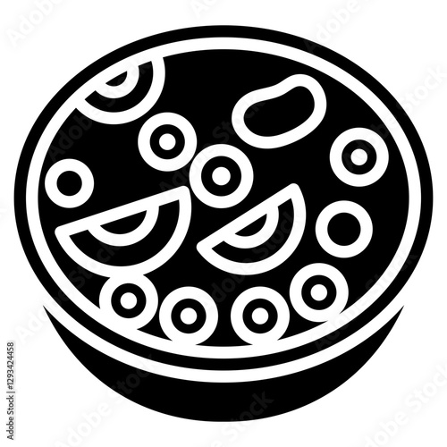 Greek Salad Vector Icon