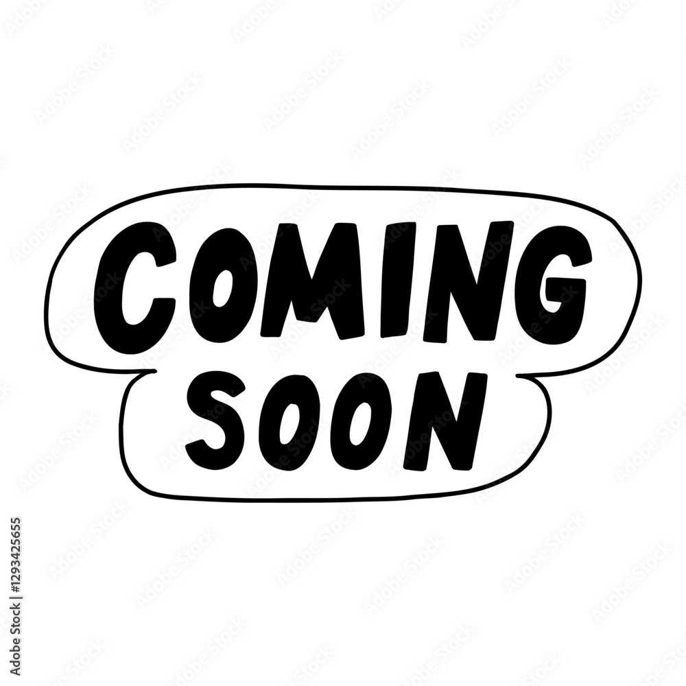 Doodle Coming Soon Handwritten Clipart Doodle Coming Soon Handwritten Clipart