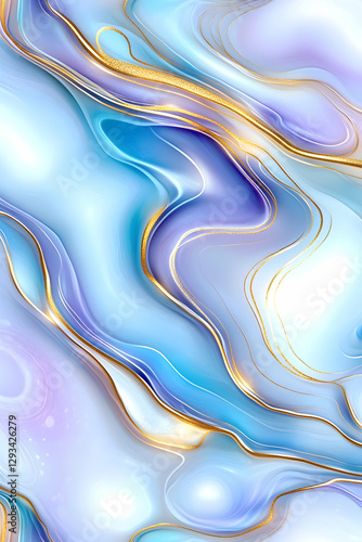 Abstract Liquid Marble Design photo