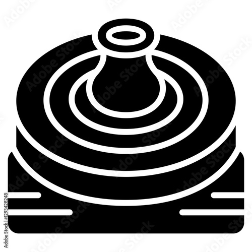 Potter Wheel Vector Icon