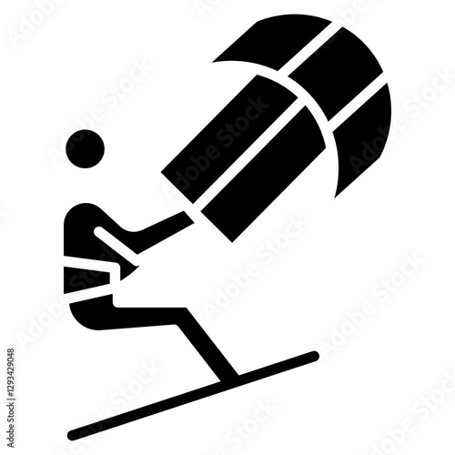 Kitesurf Vector Icon