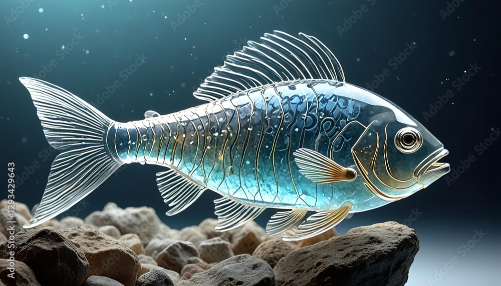 Luminous Fish with Crystalline Texture Luminous Fish with Crystalline Texture