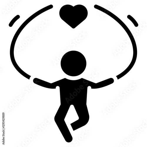 Jump Rope Twirl Vector Icon