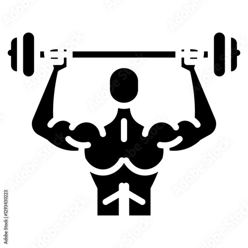 Shoulder Press Vector Icon