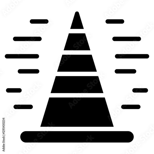 Speed Training Cone Vector Icon