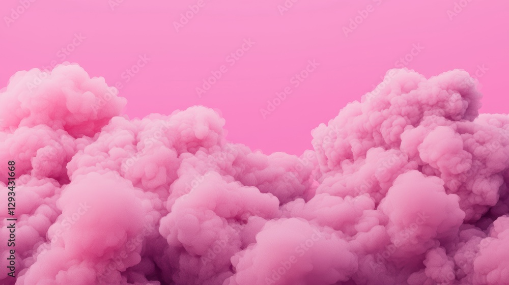 Fototapeta premium Pink clouds on a pink background. Abstract background.