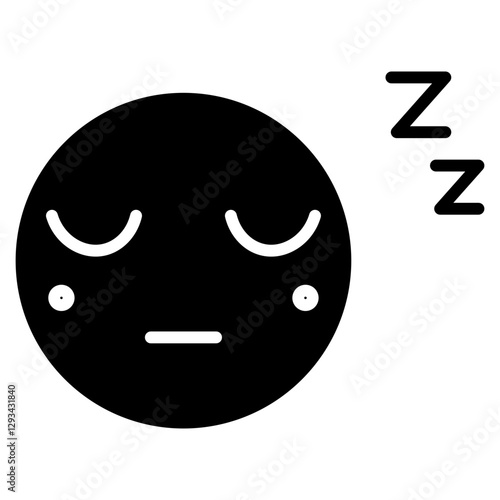 Sleepy Face Vector Icon