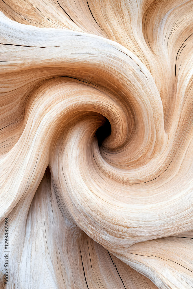 Obraz premium Abstract swirl of light beige fibers. Possible use Background for a website or app design