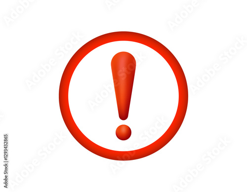 An exclamation mark within a red circle, symbolizing alert or warning for situations requiring caution.