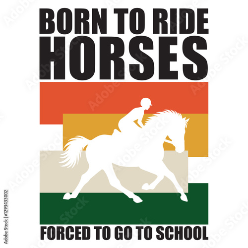Horse Racing t-shirt design vector, horse rider illustration, Equestrian Quotes Design