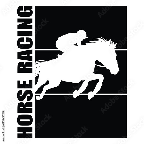 Horse Racing t-shirt design vector, horse rider illustration, Equestrian Quotes Design