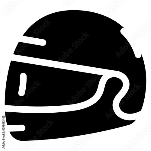 Helmet Visor Vector Icon