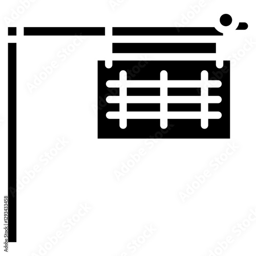 Overhead Pit Board Vector Icon