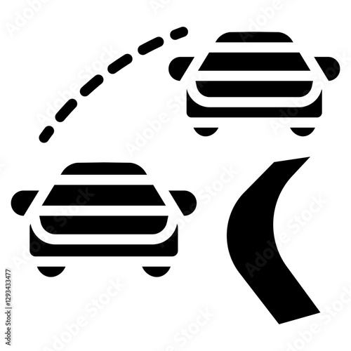 Overtake Indicator Vector Icon