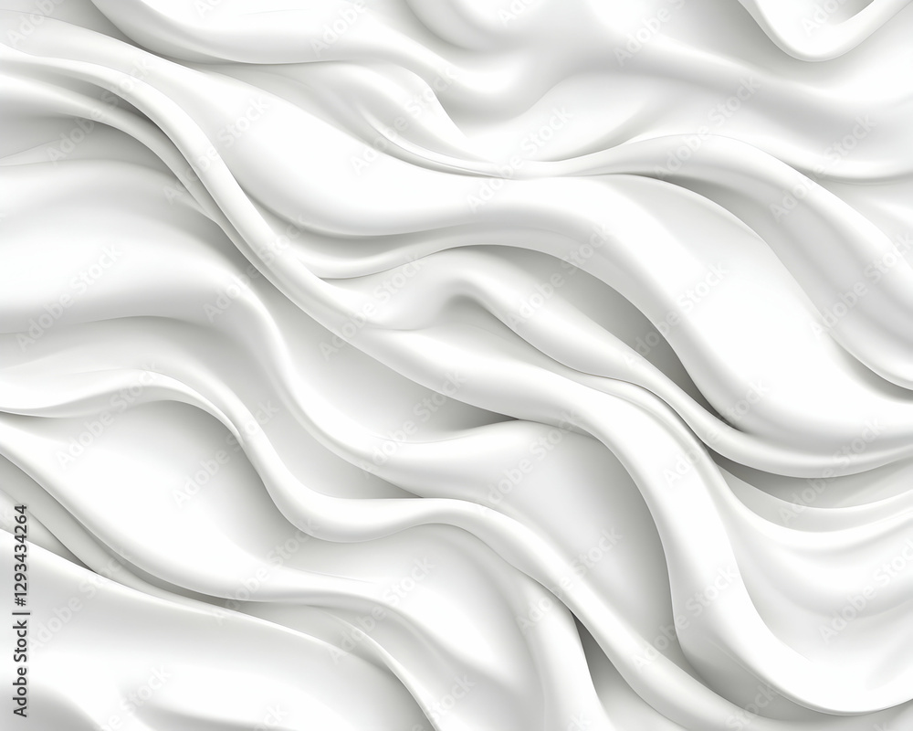 Obraz premium Abstract white draped fabric texture