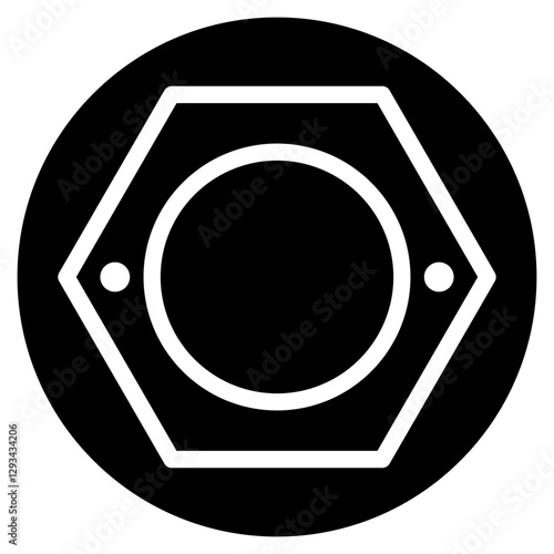 Wheel Nut Vector Icon