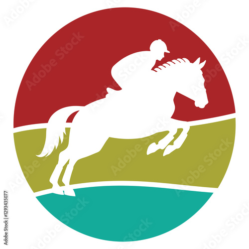 Horse Racing Tee shirt design vector, horse rider illustration, Equestrian clipart design sublimation
