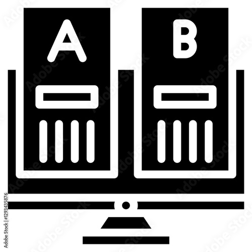 AB Testing Vector Icon