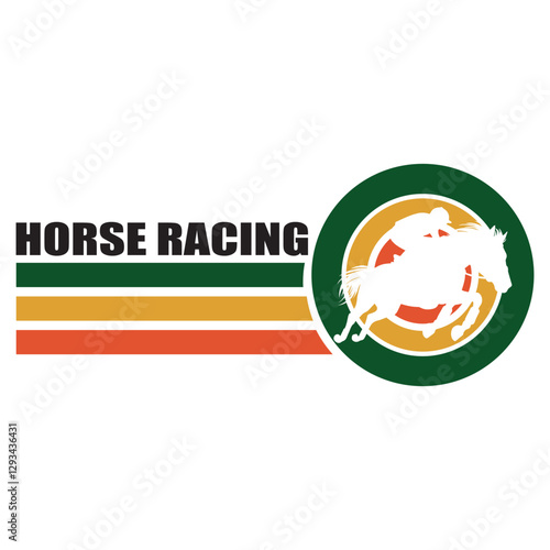 Horse Racing t-shirt design vector, horse rider illustration, Equestrian clipart design
