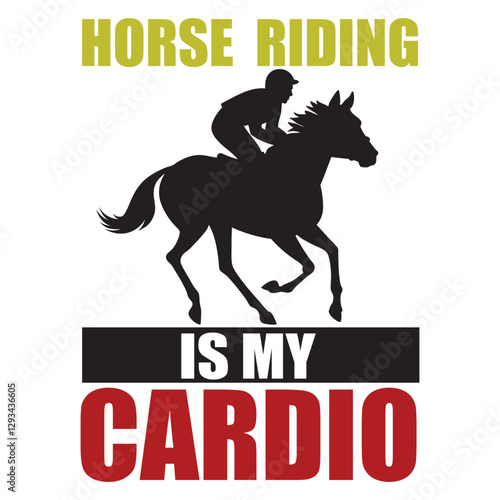 Horse Racing t-shirt design vector, horse rider illustration, Equestrian clipart design
