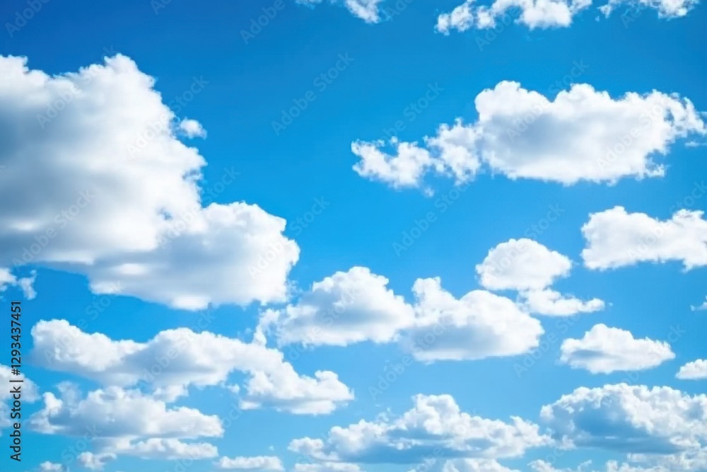 Obraz premium blue sky white cloud