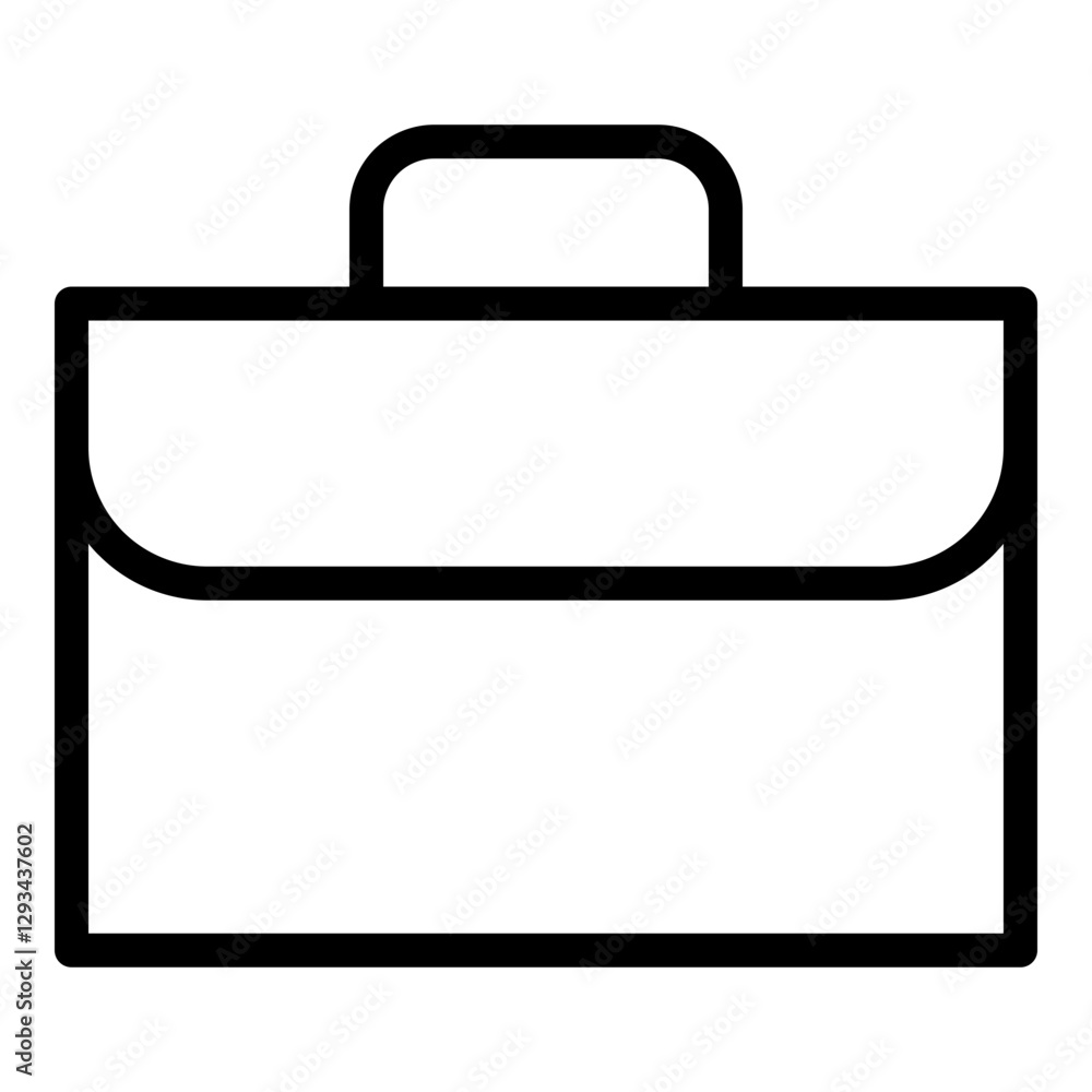 Briefcase icon. Vector line icon Briefcase icon. Vector line icon