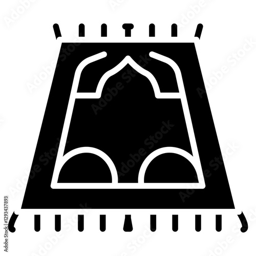 Prayer Mat Vector Icon