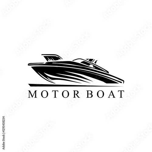 motor ship logo design, vector, silhouette, transportation, motor ship, background, vehicle, sailboat, sail, transportation, icon, transport, speed, sign, illustration, travel, boat, isolated, marine,