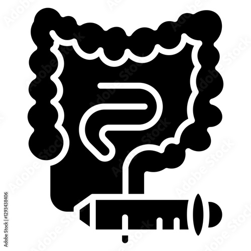 Colonoscopy Vector Icon