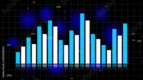 Wallpaper Mural Technology business graph chart animation . business investments and profit chart .Business arrow . Torontodigital.ca