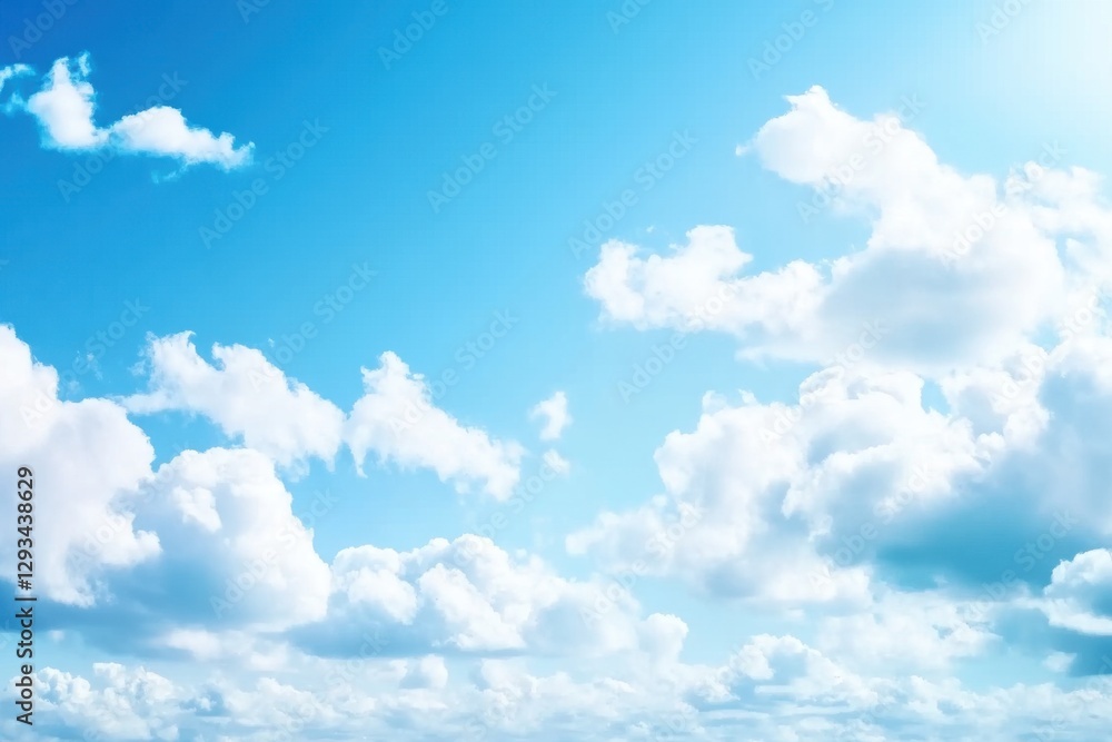 Obraz premium blue sky white cloud