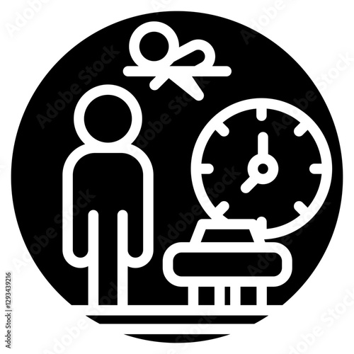 Estimated Time of Arrival Vector Icon